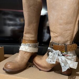 Freebird by Steven Bae Buckle Strap Boot Size 10 NWT